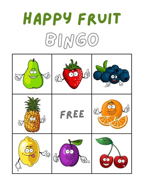 fruity bingo|Fruit Bingo Game {FREE Printable Pack!} .